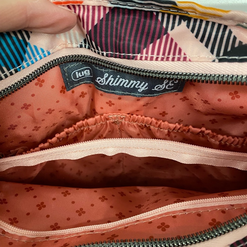 Lug Shimmy SE Crossbody Bag Pink Plaid - Picture 5 of 6